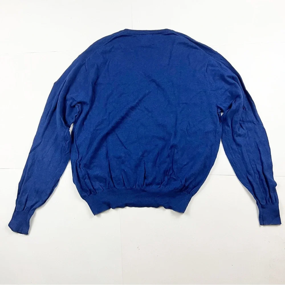 Peter Millar Blue V‎ Neck Sweater Size Large